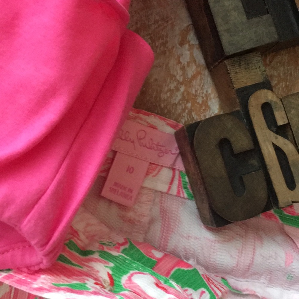 🌴LILLY PULITZER Girl’s  Flamingo Print Shorts - Picture 5 of 8